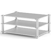 DoukAudio Aluminum Audio Rack Stand: Multi Layer Desktop HiFi Shelf for Amplifier Preamp DAC Ventilated Modular Storage Rack CNC Build Home Studio Setup