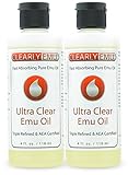 CLEARLY EMU Ultra Clear Emu Oil 4 oz Twin Pack AEA Certified