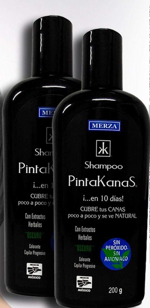 Pack 2 shampoo pintakanas tono oscuro para pigmentar las canas UNISEX