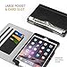 MoKo Case Fit iPad Mini 3/2/1, Slim Folding Stand Folio Cover Case Compatible with Apple iPad Mini 1/Mini 2/Mini 3, with Auto Wake/Sleep and Document Card Slots, Multiple Viewing Angles, Black