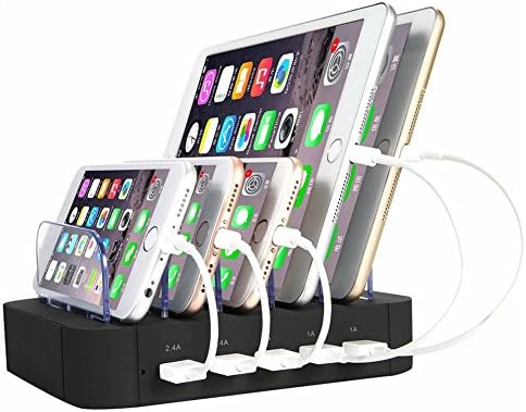 InkoTimes Charging Station, 5-Port USB Charging Station Multi Devices, Universal Phone/Pad / Cell Phones Tablets