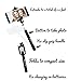 VESSATTA © Selfie Stick for iPhone & Samsung Smart Phones - Requires no charge, strudy with photo button on handle (extends 3.5 feet) Compact folding size - Multiple Colors (Black)