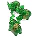 We pay your sales tax Feng Shui Set of 3 Elephant Statues Wealth Lucky Figurines Home Decor Housewarming Congratulatory Gift (Green Jade)