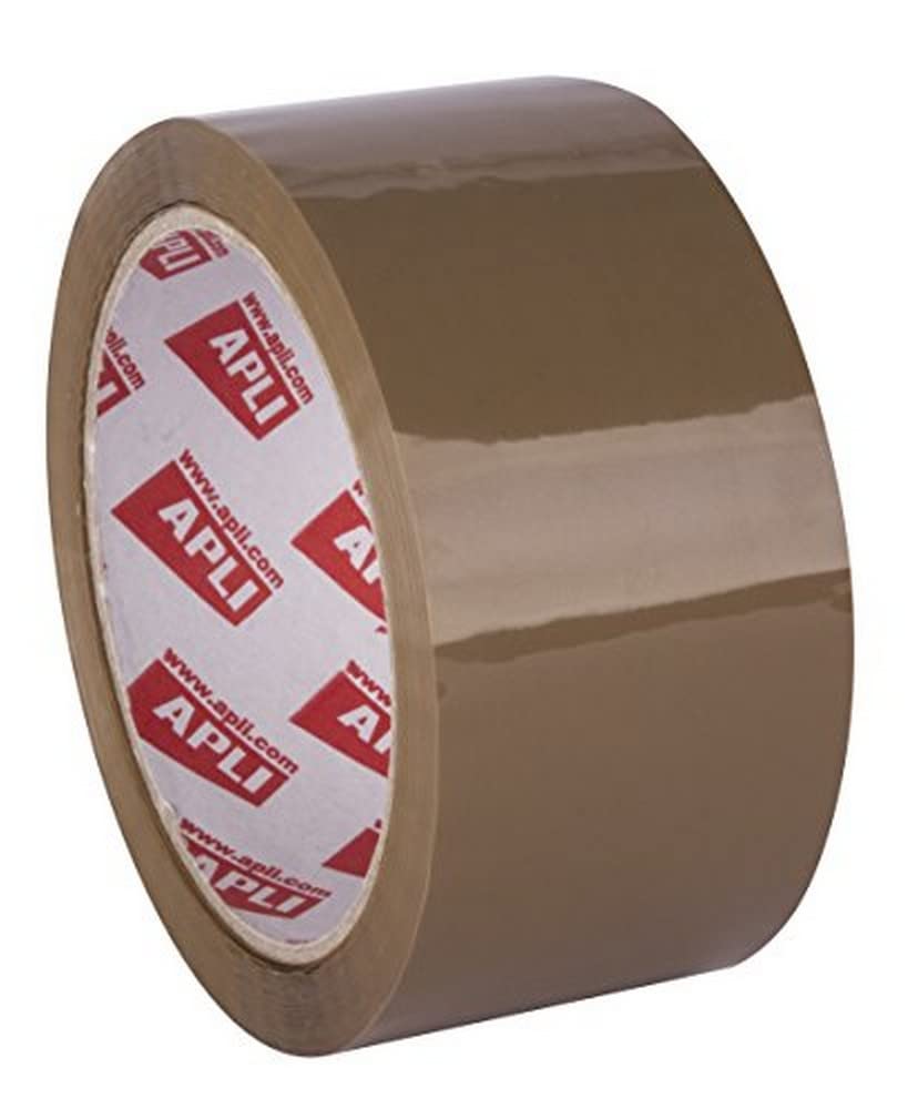 APLI 11943 – Pack of 36 Rolls of Noiseless Seal 48 mm x 66 m, 28 µm, Acrylic Brown