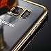 Galaxy S7 case,E-weekly(TM) [Scratch Resistant] Premium Flexible Crystal Soft TPU Bumper Silicone Case with Electroplate Frame Fit for Samsung Galaxy S7 with Screen Protector (Champagne Gold)