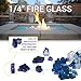 Copper Blazing Glass Reflective Fire Glass – Transform the Look of Your Indoor or Outdoor Fireplace, Fire Pit and More With Sparkling Color – Easy To Use, Energy Efficient, Eco-Friendly, 1/4”, 10 lbs.