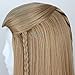 Angelaicos Unisex Braids Prestyled Straight Halloween Costume Cosplay Party Full Wigs Long Blonde