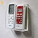 PINMEI Acrylic Remote Control Holder Wall Mount Media Organizer Box TV Remote Control Holder Universal TV Remote Caddy Organizer