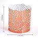 Votive Candle Holders - Flameless Tea Light Votive Wraps- 48 Copper Colored Laser Cut Decorative Wraps Flickering LED Battery Tealight Candles (not Included) - Frux Home and Yard