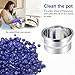 Waxing Kit Temperature Control Wax Warmer Hair Removal Electric Hot heater, Rapid Melting Pot with 10.5 oz Flavor Hard Wax Beans and 20 Pack Wax Applicator