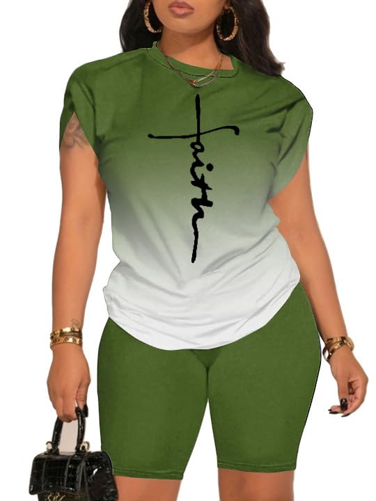 PINSV Women 2 Piece Outfits Summer Sweatsuits Track