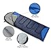 ODOLAND Cool Weather Waterproof Windproof Envelope Sleeping Bag with Compression Bag - Comfort Lightweight Portable Camping Gear for Outdoor Hiking, Traveling and Survival