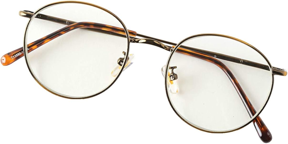 Amazon サングラス メンズ レディース ボストン グラサン 伊達メガネ Uvカット メタル モデル ビター系 ゴールド クリア サングラス 通販