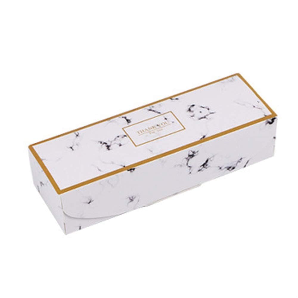 FHFF Kraft Paper Bag Cute Feather Gift Box Marble Nougat Cookie Boxes Candy Pineapple Cake Baking Paper Carton Birthday B