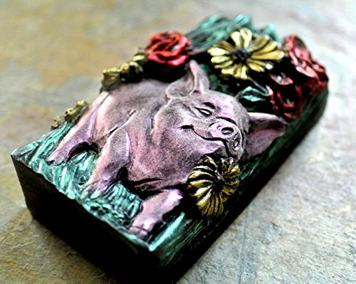 Piggy Silicone Mold SOAP Wax Plaster Resin Clay Mould Pig