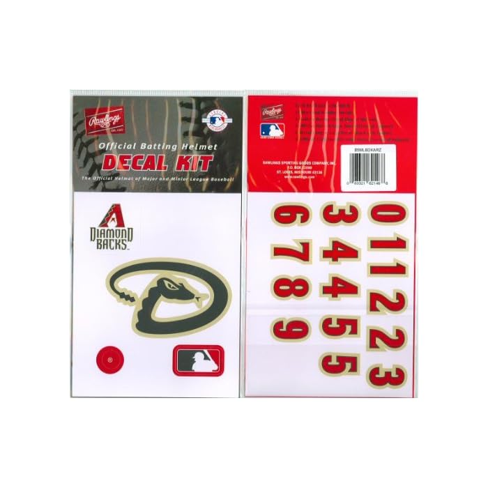 Buy Rawlings Baseball/Softball Batting Helmet MLB Decal Kit (Includes