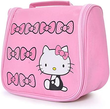 YUNVWUGUA Hello Kitty Hello Kitty Wash Bag Cosmetic Bag Girls Large Capacity Cute Travel Multi-purpose Storage Bag Large Capacity Hand Storage Bag Simple Waterproof Travel Portable Wash Bag