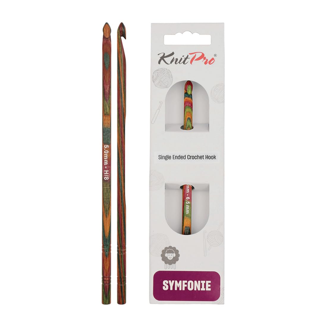 KnitPro Symfonie Single Ended Crochet Hook | 5.00mm