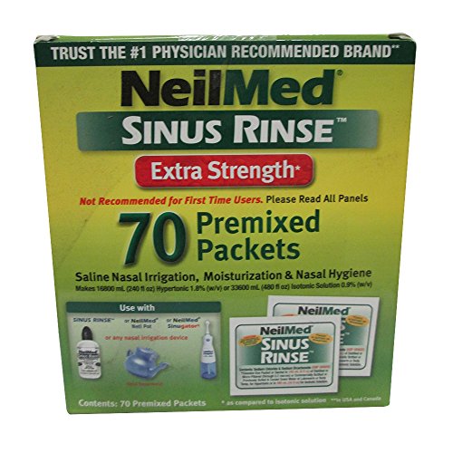 Neilmed Sinus Rinse Extra Strength Hypertonic 70 Packets