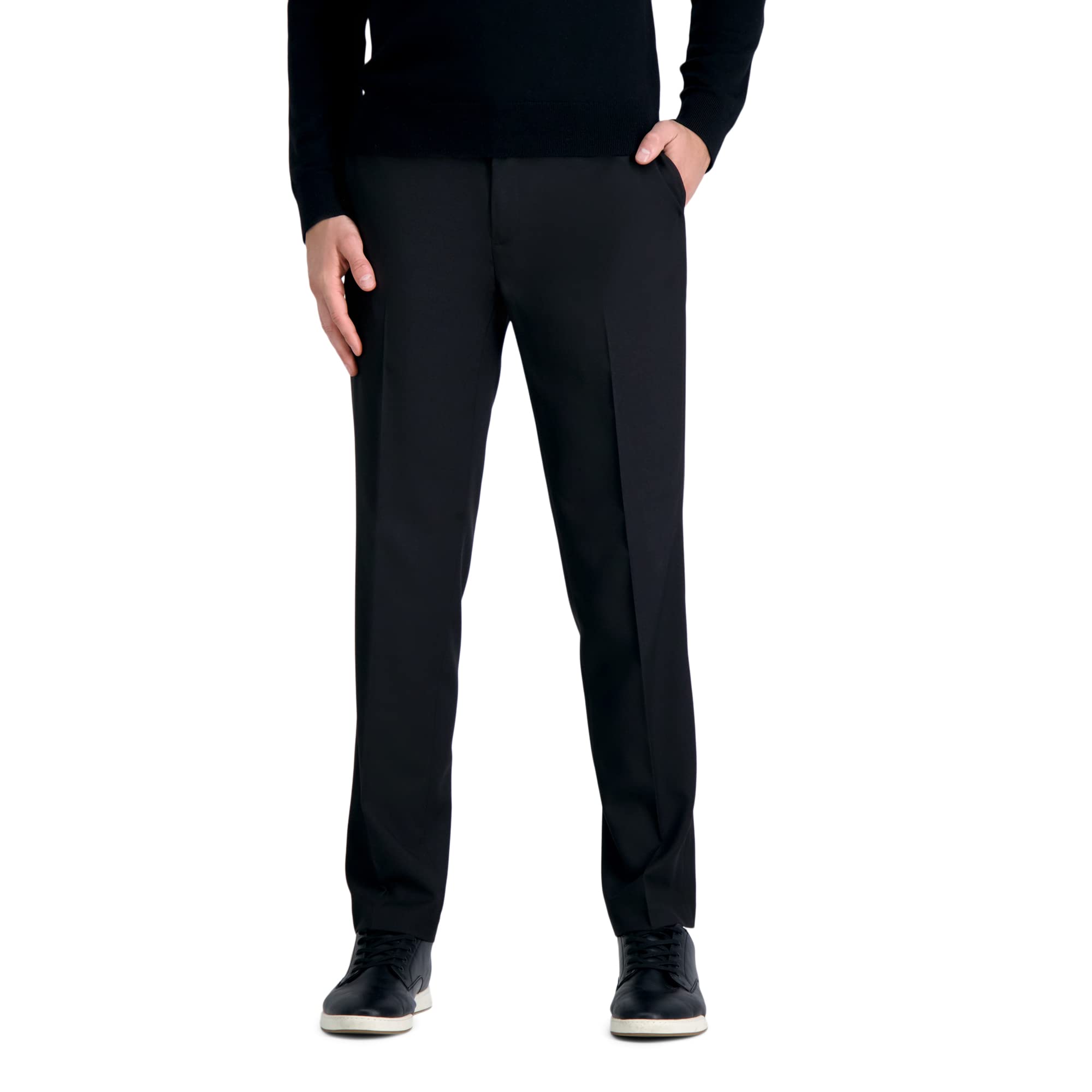 Haggar Men’s Smart Wash with Repreve Tailored Fit Suit Separates Jackets, Black-Pant, 36×29