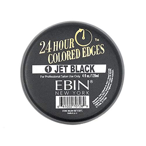 [EBIN NEW YORK] 24 HOUR COLORED EDGES EDGE CONTROL 4OZ/120mL (1 Jet Black)
