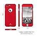 iPhone 7 Plus Case,MYRIANN Ultra Slim Full Body Coverage Protection Hard Case with Tempered Glass Screen Protector for iPhone 7 Plus(Red)
