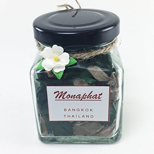 MONAPHAT The Beautiful Glass Bottle Design Decorative with LEMON GRASS Fragrance Potpourri #PR-0106