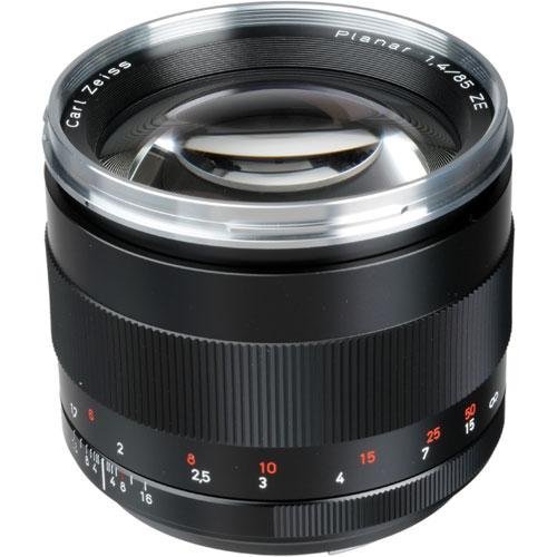 Zeiss Planar T Manual Focus 85mm F/1.4 ZE Telephoto Lens For Canon EOS Cameras