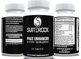Premium Formula Testosterone Booster by SuiteRock | High Quality Effective Ingredients - Zinc - Tongkat Ali - Maca Powder - L-Arginine - Ginseng | Enhances Libido | Boosts Testosterone