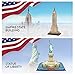 CubicFun 3D Puzzle Small US Architectural Building Model Kits Collection Toy, Pack of 2, The Empire State Building and Statue of Liberty in ONE Set
