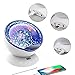Night Light Projector Ocean Wave,Baby Nursery Music Night Lamp 12 LED and 7 Colors with Remote Control, Sleep Soothing Bedside Lamp Home Decor Light for Kids Gift (White)