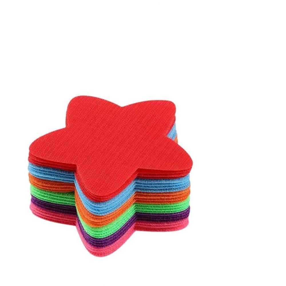 36PCS Carpet Markers Spot Markers Carpet Spots for Classroom, Classroom Sitting Spots,Star Sitting Spot Markers for Teachers Students Group Activity,6 Colour