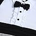 Baby Boys Romper, Toddler Short Sleeve Outfits Infant Tuxedo Onesie with Bow Tie