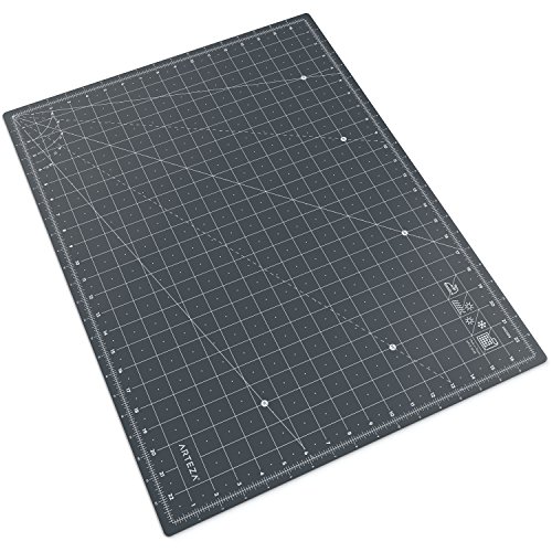 ARTEZA Self Healing Rotary Cutting Mat, 18"x24" With Grid & Non Slip Surface for Fabric, Paper, Vinyl, Plastic, Eco Friendly, Durable & Flexible, Great for Crafts, Quilting, Sewing, Scrapbooking