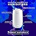 Purest Naturals Ultrasonic Cool Mist Humidifiers for Bedroom - 3.8L Large Capacity, Whisper-Quiet Operation, Automatic Shut-Off, 360° Rotatable - Humidifier Diffuser Combo