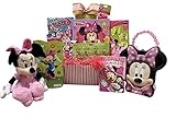 Gift Basket For Kids Minnie Mouse Themed 10 items in 1 Get Well, Birthday Basket with Novelties, Jewelry, Watch, Hair Accessories, Fun & Games