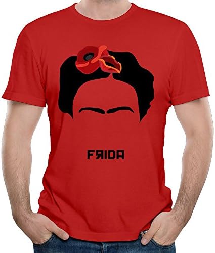Romantic Fish T Shirts for Men Graphic Kahlo Summer Pattern Top Cartoon Red