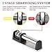 Winner Dinner Professional Knife Straight and Serrated, 2 Stage Diamond Coated and Ceramic Wheel System, Sharpens Dull Knives Quickly, L9 Black09