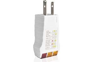 SENEDY HEALTH Outlet Tester, Circuit Tester for Grounding Products, Electric Outlet Tester Plug in, Socket Tester for North American Outlets