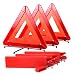 Bigetaige Warning Triangle DOT Approved 3PK, Reflective Warning Road Safety Triangle Kit
