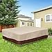 Vailge Waterproof Patio Furniture Set Cover with Padded Handles, Patio/Outdoor Table Cover, Patio/Outdoor Dining Rectangular Table Chairs Cover(Large,Beige & Brown)