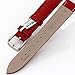 12mm Women's Dark Red Genuine Replacement Leather Watch Band Alligator Grain Matte Finish with Low Gloss