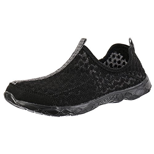 ALEADER Athletic Water Shoes Women's Beach Walking Shoes Black 7 D(M) US