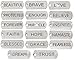 JGFinds Assorted Inspirational Message Tag Charms, Silver Tone, 50 Random Pieces