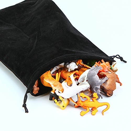 image for Aneco 82 Pieces Animals Figures Mini Jungle Animals Toys Set Realistic