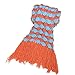 xjamus Colorful Mermaid Tail Blanket for Kids/Adults, Soft and Cozy Precision Knitting Sleeping Bag Camping, Orange
