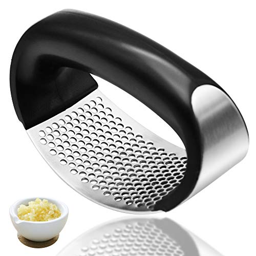 image for HOXHA Garlic Press Squeezer, Stainless Steel Mincer Ginger Crusher Pee