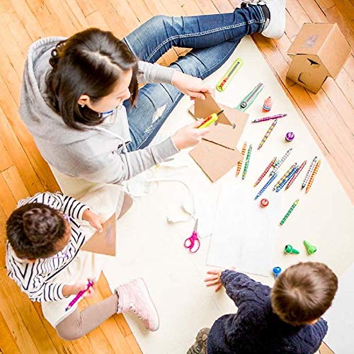 CANARY Cardboard Box Cutter Retractable Small Blade, Safety Serrated