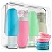 Leak Proof Travel Bottles Set,CHFUN 6 Pack 3 Fl.oz TSA Approved Silicone Squeeze Refillable Cosmetic Travel Containers Tubes Accessories, Perfect for Carry-on Luggage Liquid, Toiletries and Cream
