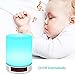 DYTesa Bluetooth Speaker Lamp Romantic Outdoor Night Light with Bedroom Table Lamp Support Touch-Sensitive Control Panel and Alarm Clock for kids (bluetooth speaker lamp)